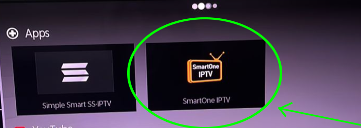 SmartOne IPTV in Hisense or Toshiba App Store